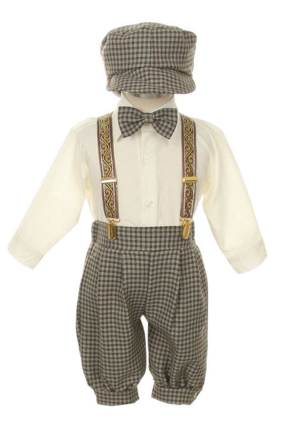 Boy Suspender and Bow Tie Suit