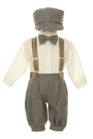 Boy Suspender and Bow Tie Suit